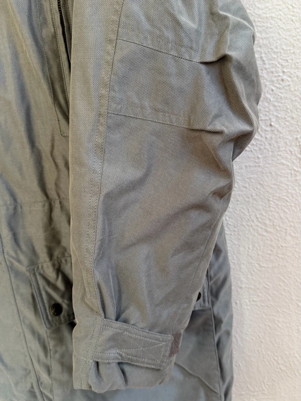 Greg Norman greenish hood field jacket